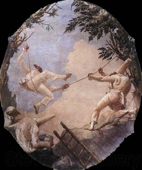 TIEPOLO, Giovanni Domenico The Swing of Pulcinella